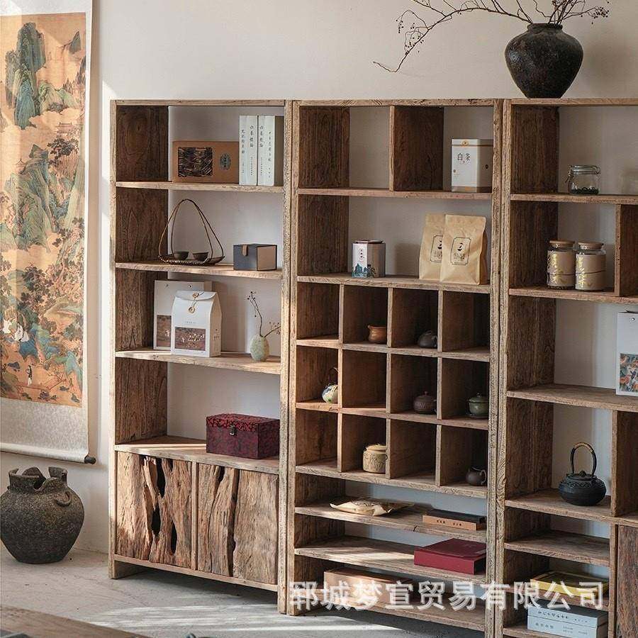 榆木博架古老复古茶室置物架收纳柜多宝阁茶具榆架木83546多层博,饰品/流行首饰/时尚饰品新,DIY配件,淘宝优惠券,粉丝福利购,淘宝优惠卷