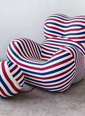 大沙利设计意师网红34412款妈妈怀抱单人压缩发创意客厅休闲沙的