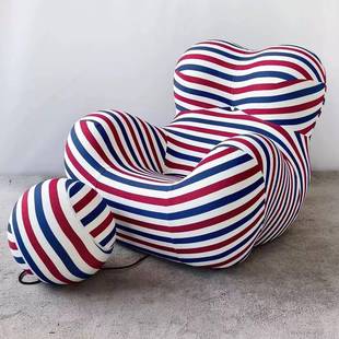 大沙利设计意师网红34412款妈妈怀抱单人压缩发创意客厅休闲沙的