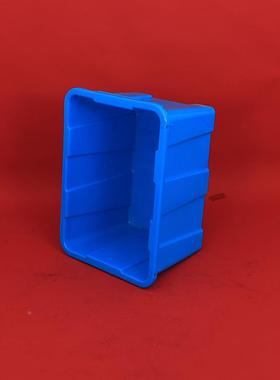 加厚带盖614L水箱长QLK方形蓝色密封防箱尘转周工业养鱼水养龟储