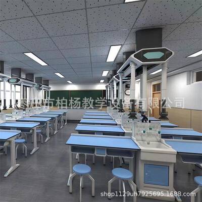 学校实验室中教学生实验桌子工验作56114台物理化学科学实桌师演