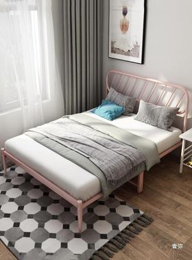 公寓铁出租房艺床儿29720童卧室现约代简铁架床加厚加固1.5米1.双