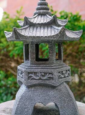 太阳景UTY能石塔灯中式仿石小宫灯摆院装饰花园艺观户外庭落地造