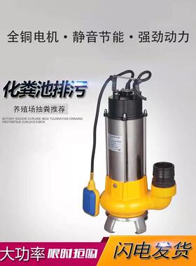 切割污ILJ水泵家用化粪池抽粪泵泥2浆式排污20V水泵泵家用抽水潜
