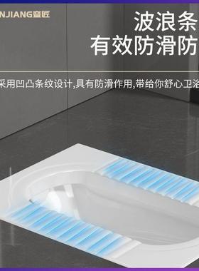 蹲坑大号大RRX号蹲便池蹲家用水便箱便器大便卫生间便器卫生间大