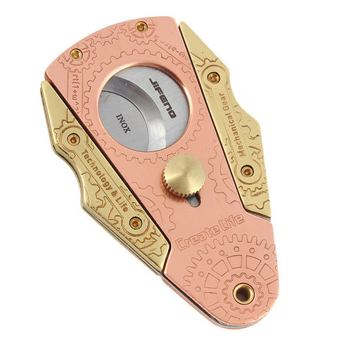 季风JIFENG雪茄剪刀德国克虏伯不锈钢雪茄刀齿轮雕刻烟具雪茄剪