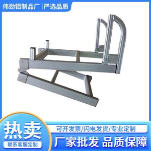 直销铝梯家用五金楼梯铝合金登加厚五步梯折叠爬梯