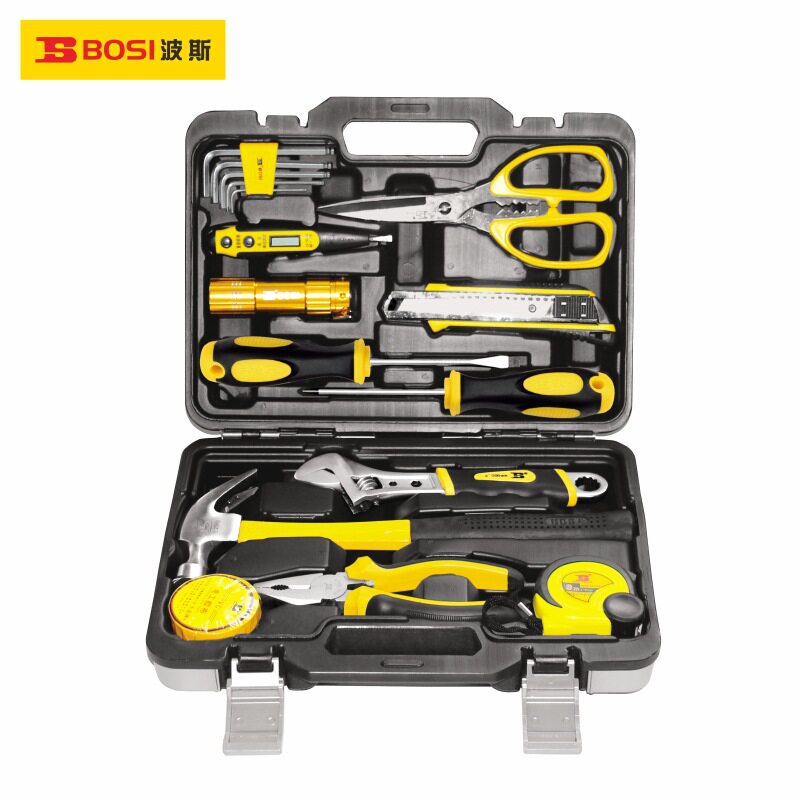 波斯工具12件家用组套家庭应急套装水电维修工具组套多功能拆卸