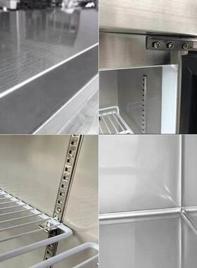 跨境商用冷操台开槽蓝光沙作拉水果冷藏披萨撒料MAGA-102台风展示