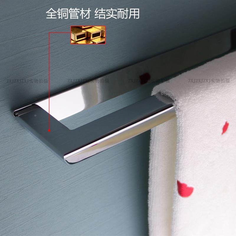 全免打孔毛巾架浴室置物架浴挂杆304不锈钢轻奢巾毛巾杆无品牌/铜,饰品/流行首饰/时尚饰品新,DIY配件,淘宝优惠券,粉丝福利购,淘宝优惠卷