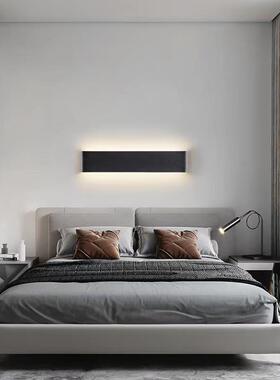 极简LED长灯条壁简约铝材285卧灯室过道梯楼墙壁灯卫生间浴室镜前