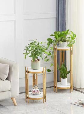 IHT花客厅阳台简约可代带轮子移动架置物架落地式花架子绿萝花盆