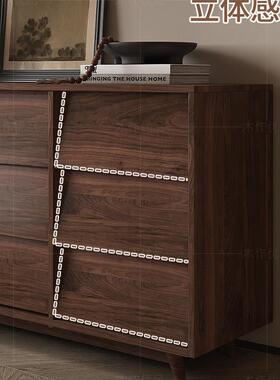中古实木九斗柜多层31133矮柜抽屉柜风客厅餐边柜式法复斗柜卧室