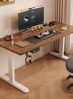 电竞桌升降降电动桌家用可降学习桌升书桌升LLDW型单人工降位升桌