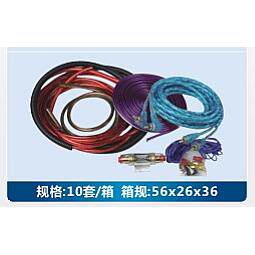 厂家直供汽车6音响功放套改低音炮装HT-668A线HT-材68A（4ga)套线