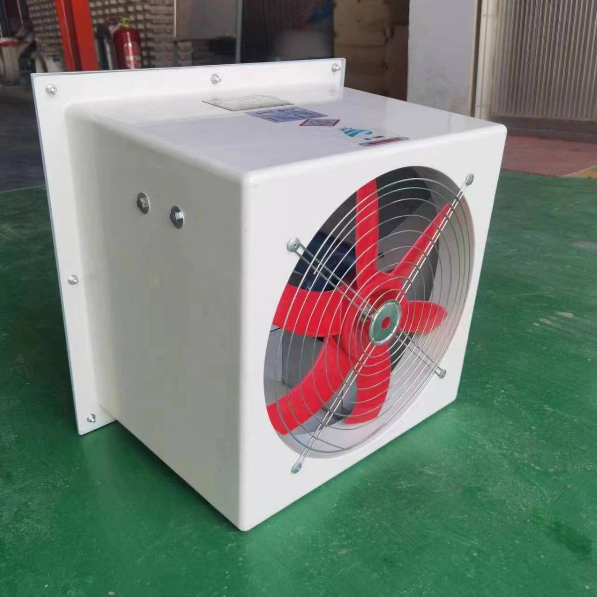 玻钢D流FBLEB叶Z方形壁式低噪音轴风机带自垂百边璃墙风机