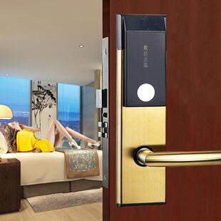 不锈钢酒店刷卡寓锁园公宾馆磁90740卡感应门锁校员工宿舍一卡通