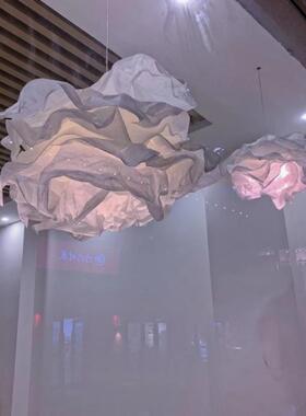 灯民宿吊灯罩XQP创意室餐厅简约灯装饰云朵纸卧手工民宿灯