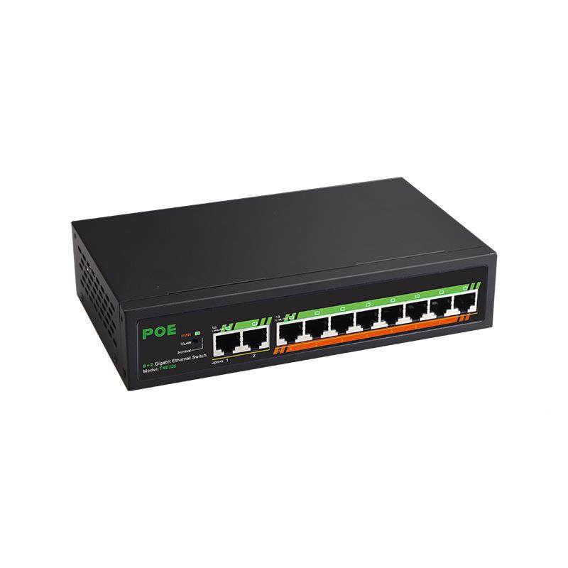 口+2口全千兆POE供电交换采用ELAPN8机850+JW588芯5片网8络分线器