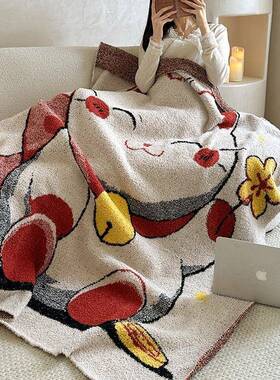 RDA半边绒毛毯午毯沙发办公室睡毯车载小子四毯季披肩盖毯