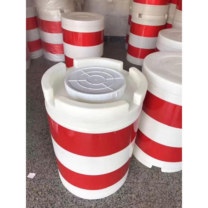 滚塑防撞撞示桶KEM-1800高路警防撞桶白色速防桶