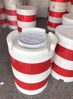 滚塑防撞撞示桶KEM-1800高路警防撞桶白色速防桶