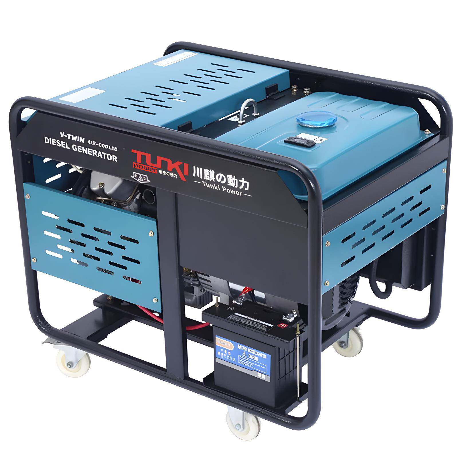 双缸/汽油2发电机10kw/115KW/20千瓦家用户外柴发电机220V3汽油/1