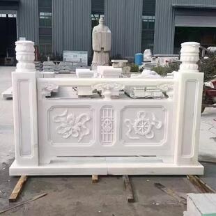 林景观桥梁石石AQC栏雕杆河道园建筑护拱桥青石花岗岩浮雕栏刻护