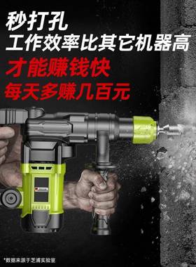 德国芝浦用电锤电镐电钻多能冲击打NPI混凝土工业级家功大功钻率
