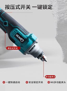 无锂电刷电磨头充打32798电式磨机手持式大率石材雕刻机功多功能