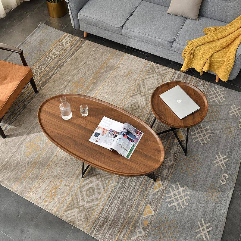 茶几角厅几小户约型组合家DEO用简客茶桌圆形沙发边几轻圆奢创意