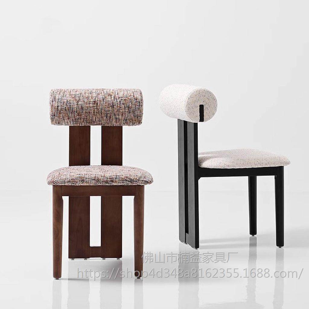 益复CQH古家靠背椅中古风椅子白蜡木餐椅椅设计师实楠木用化妆河