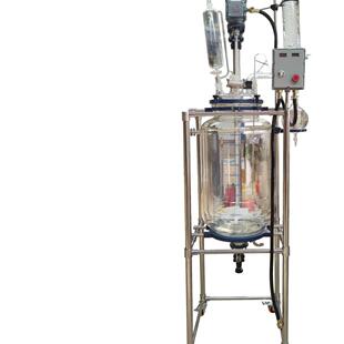 小型反双OSW微层玻璃应验釜实验室型实玻璃加热搅拌罐仪器