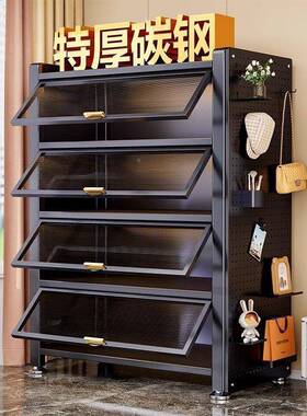 钢书HSE柜带门防尘翻盖童储物柜一体靠墙制家用儿层书架多落地收