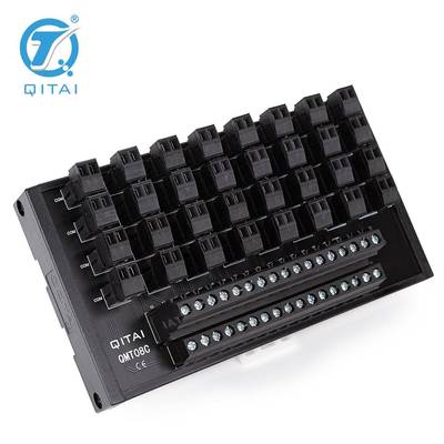 QMT08C端子台32位输入输出端子台NPN/PNP通用电源扩展接线端子台