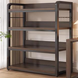 书架落地置物架家用书柜图书馆展示架简易儿童书架多层铁艺货架子