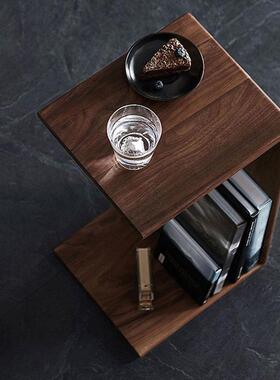 0A实木榻榻米黑胡炕几客飘窗桌ERR小茶几现代炕桌边几子厅C型桃角