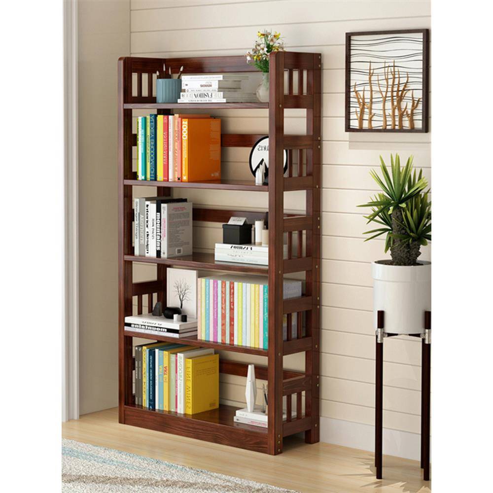 实木架书简约落地F96MS6JH经济型架客厅置物架儿童层多松木书学生
