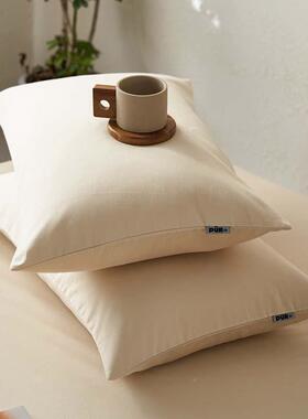 10支全棉色单品件磨毛纯枕套4IIM人8*74cm一对装成全棉枕头芯0内