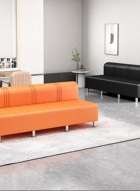 网子红发发廊AL102414客等待长条椅美人发店休息区沙理发店沙发等