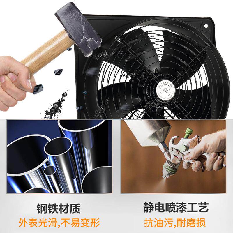 方形外转用子家流风机YWF2D/4E厨房排烟通风热机BFU工业高速散风