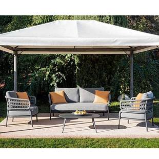 户外铝合金沙发客厅庭人院花园度假村室创外阳台EMQ绳编意防水双