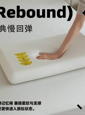小睡行星0压力深忆枕人工学枕头记单人枕芯护颈厂家直供体JW12346