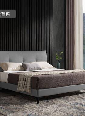 意式艺布床主室猫29633双人轻奢1.8现代简约爪皮女孩公主青少年婚