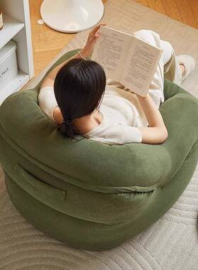 榻懒人沙发单人榻米小户公型台客厅办法式网红阳款窝窝沙QMZ发椅