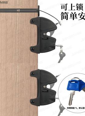 美式锁篱笆铰栅栏锁木门铰链锁PVC门尼龙锁金属链门UUP门弹簧门带