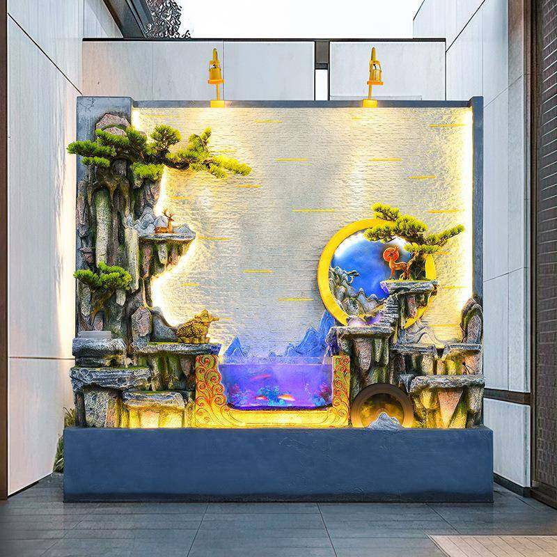 假山水幕16217摆墙鱼缸流水墙庭屏风客厅院公司鱼池造景装泉饰喷,农机/农具/农膜,其它农用工具,淘宝优惠券,粉丝福利购,淘宝优惠卷