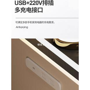 轻奢KXI意式智能床头柜保险柜一体用小型保险形箱无线充电储家耐