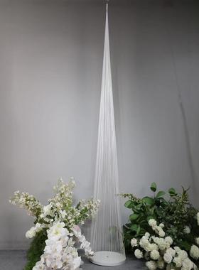 拉线帘造型固定成婚庆流苏线帘CUJ品婚礼舞新台背景装饰吊款顶挂