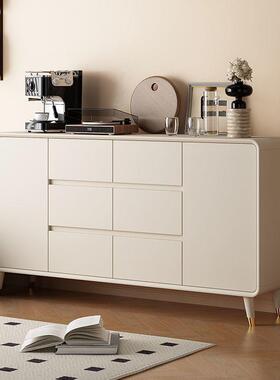 轻奢大容量边柜一体靠茶墙储物家用餐柜67417水柜客厅置物厨房小